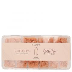 Kiara Sky Cover Gelly Tips Case Cover Up Almond Medium
