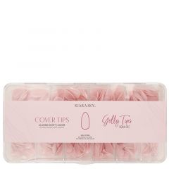 Kiara Sky Cover Gelly Tips Case Amore Almond Short