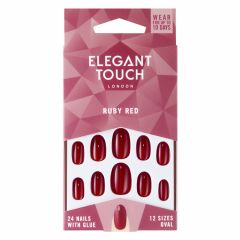 Elegant Touch Ruby Red Nails