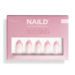 NAILD Press-On Nails French Pink Acrylish Almond