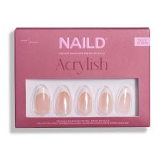 NAILD Softgel Press-On Nails Glazed French Almond