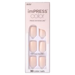 Kiss imPRESS Color Press-on Manicure Point Pink