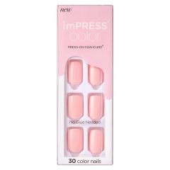 Kiss imPRESS Color Press-on Manicure Pick Me Pink