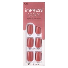 Kiss imPRESS Color Press-on Manicure Platonic Pink
