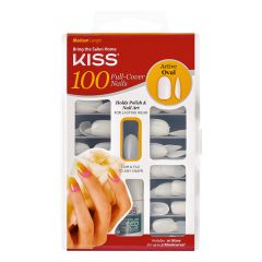 Kiss 100 Full Cover Nail Kit Active Oval Kunstnagels
