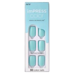 Kiss imPRESS Color Press-on Manicure Mint To Be
