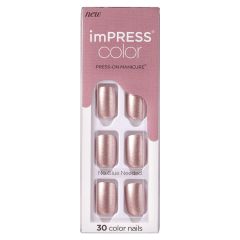Kiss imPRESS Color Press-on Manicure Paralyzed Pink