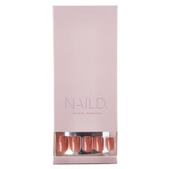 NAILD Pop-on Nails Caramel Chocolate Short