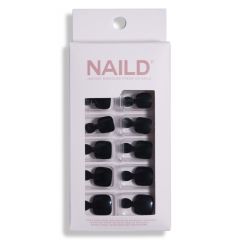NAILD Press-On Nails Black Toe Nails
