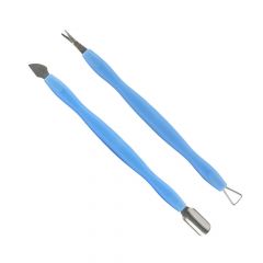 Nailphora Cuticle Pusher & Remover Set Blauw