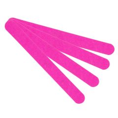 Nailphora Houten Nagelvijl Recht Neon Roze 180/180 50pcs