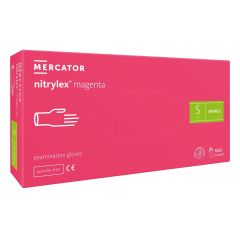 Nailphora Mercator Nitril Handschoenen Magenta Maat S