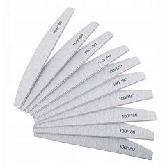 Nailphora Nagelvijl Zebra Half Moon 100/180 10pcs