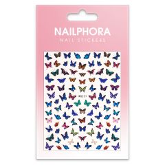 Nailphora Nail Stickers Blue Butterfly Mix