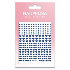 Nailphora Nail Stickers Blue Hearts
