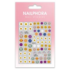 Nailphora Nail Stickers Blushing Smiley