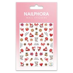 Nailphora Nail Stickers Cute Little Santa Claus