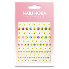 Nailphora Nail Stickers Daisy Flower Smiley