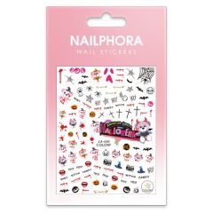Nailphora Nail Stickers Halloween Goth Bear