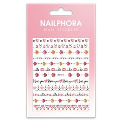 Nailphora Nail Stickers Heart Love Swirl