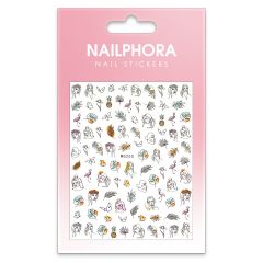 Nailphora Nail Stickers Line Art Girl Mix