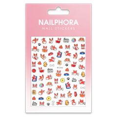 Nailphora Nail Stickers Love Corgi