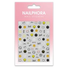 Nailphora Nail Stickers Mr. Happy Smiley