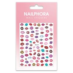 Nailphora Nail Stickers Multicolor Lipstick Kiss