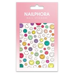 Nailphora Nail Stickers Multicolor Smiley Mix
