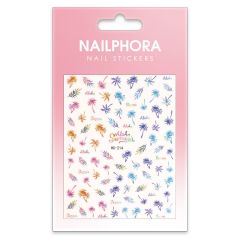 Nailphora Nail Stickers Multicolored Palm Trees
