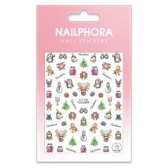 Nailphora Nail Stickers Cute Christmas Characters