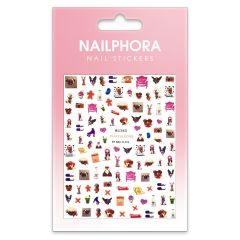 Nailphora Nail Stickers Playful Dogs