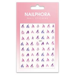 Nailphora Nail Stickers Purple Flames