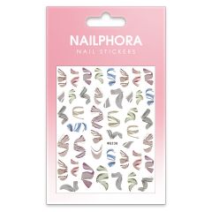 Nailphora Nail Stickers Purple Ribbon Mix