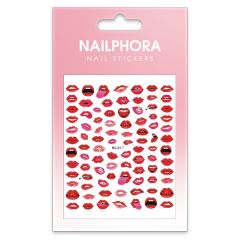 Nailphora Nail Stickers Red Lips Mix