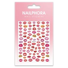 Nailphora Nail Stickers Red Lipstick Kiss