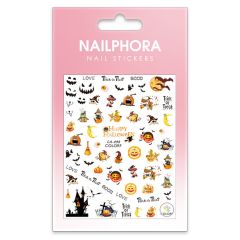 Nailphora Nail Stickers Scary Pumpkin