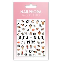 Nailphora Nail Stickers Spooky Black Cat