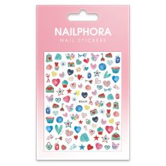 Nailphora Nail Stickers Watercolor Hearts 