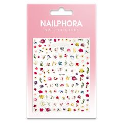 Nailphora Nail Stickers White Alphabet Garden