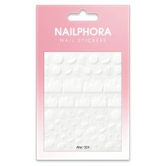 Nailphora Nail Stickers White Moon Sky