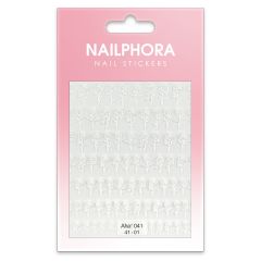 Nailphora Nail Stickers White Rose