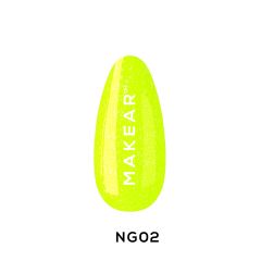 Makear NG02 Gel Polish Neon Glitter Ibiza 8 ml