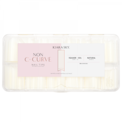 Kiara Sky Non C-Curve Nail Tips Square XXL Natural