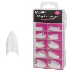 Royal Cosmetics 80 Salon Nail Tips Natural Stiletto