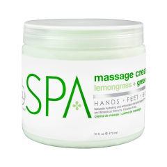 BCL Spa Massage Cream Lemongrass + Green Tea 473 ml