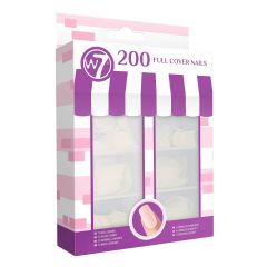W7 Cosmetics 200 pcs Full Cover Square Nails