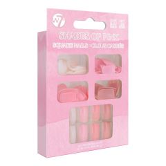 W7 Cosmetics Shades of Pink 96pcs False Nails Set