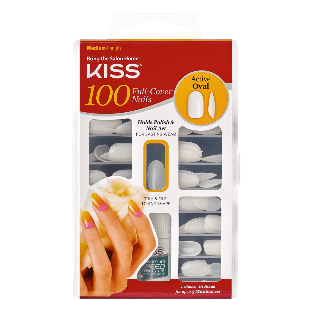 100 Full Cover Nail Active Oval Kunstnagels kopen - NagelMusthaves - Voor 23:59u, morgen in huis