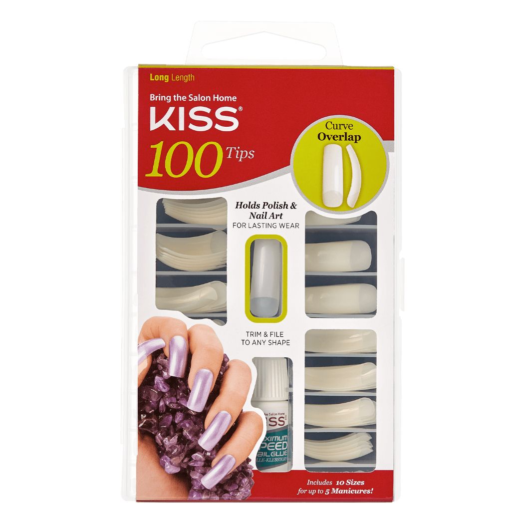 Kiss 100 Full Cover Nail Kit Overlap Nageltips kopen - NagelMusthaves - Voor 23:59u, morgen in huis
